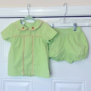 Eyelet & Ivy 2T Pumpkin Diaper Set